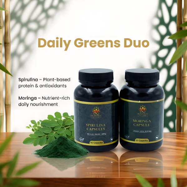 Daily Greens Duo – Spirulina + Moringa