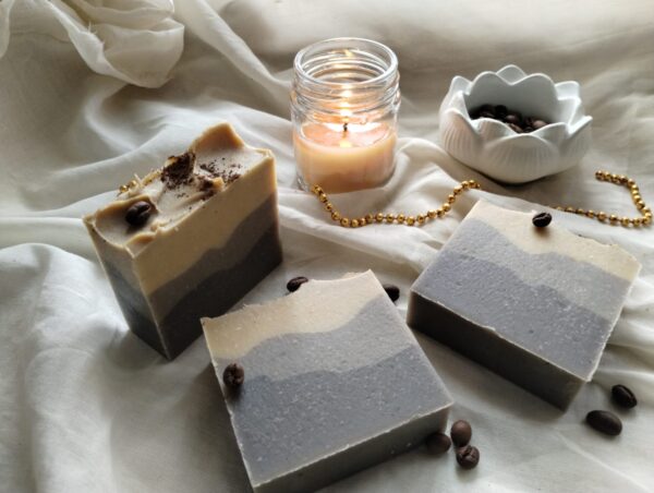 Coffe and clove soap use Coffee & Clove Exfoliating Cold Process Soap