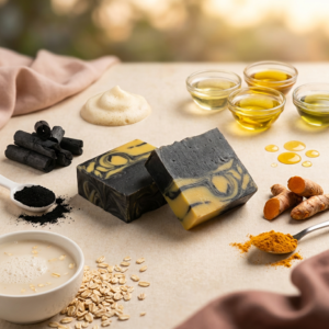 Turmeric Charcoal Brightening Detox Soap